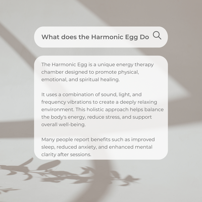 1 session - Harmonic Egg Sedona (50% off)