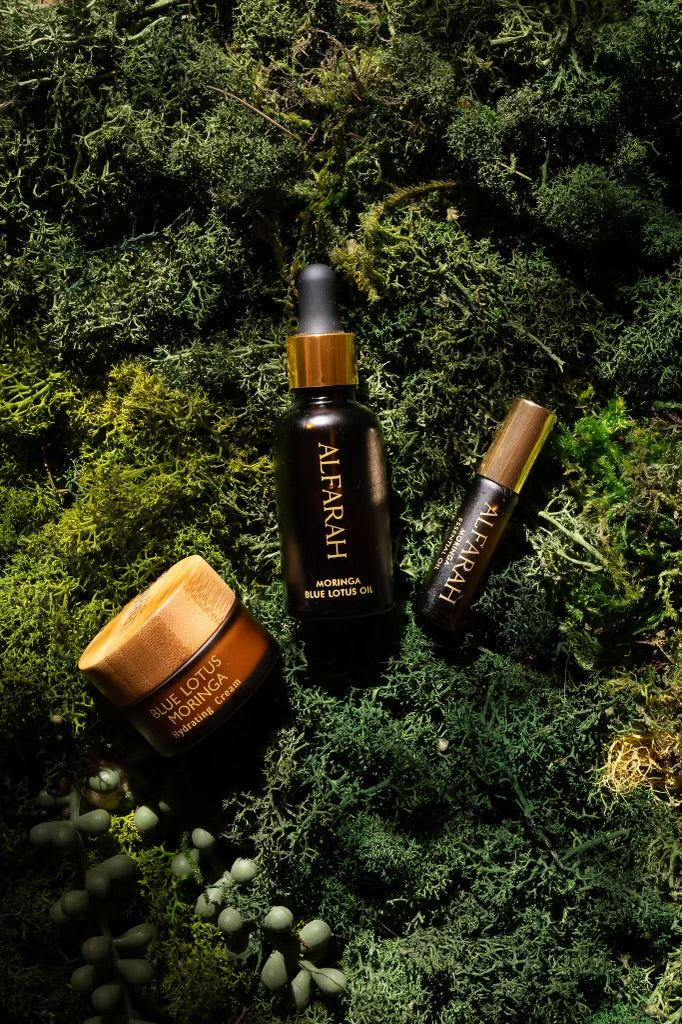 Blue Lotus Infused Moringa Oil - 50ml Pump