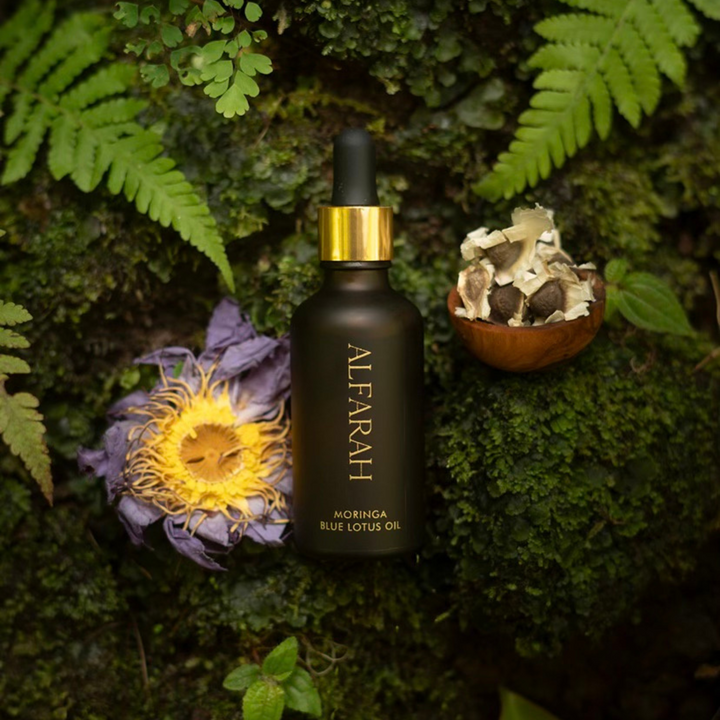 Blue Lotus Infused Moringa Oil - 50ml Dropper